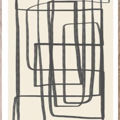 Paper Collective Different Ways II Art Print – Black By Robin Ahlgren