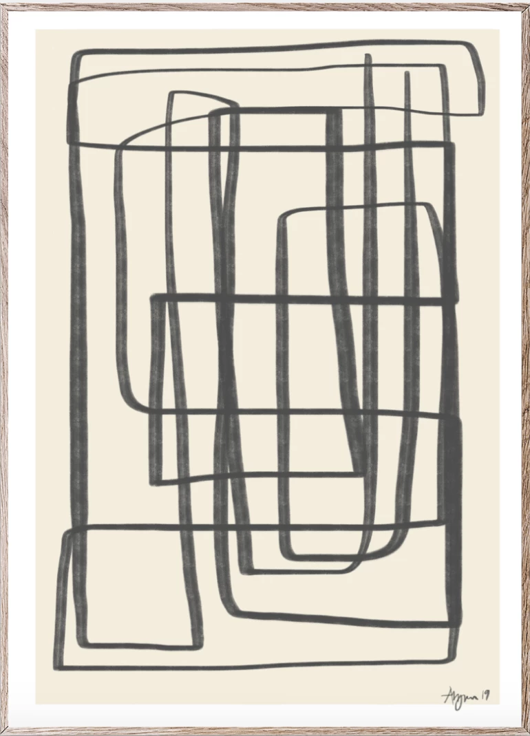 Paper Collective Different Ways II Art Print – Black By Robin Ahlgren 3 Paper Collective Different Ways II Art Print – Black By Robin Ahlgren