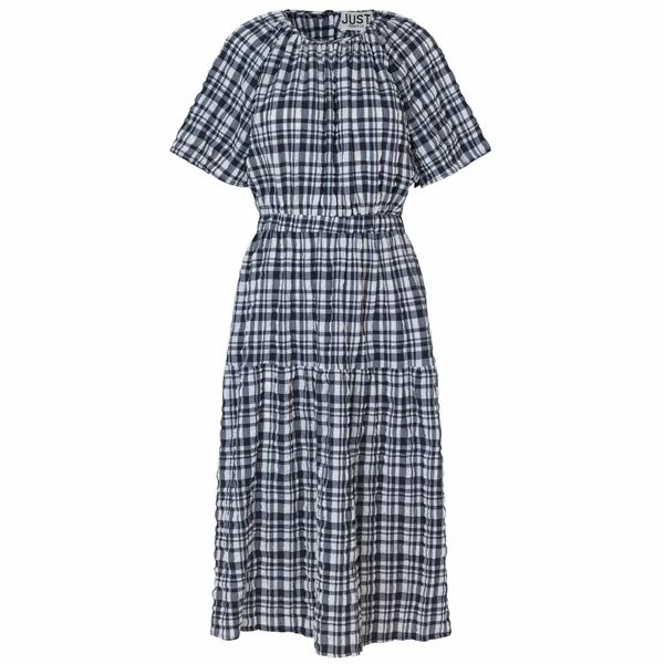 Just Female Hamilton Cut Out Dress in Evening Blue Solid 3 Just Female Hamilton Cut Out Dress in Evening Blue Solid