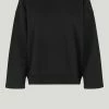 Just Female Solid Sweat Black