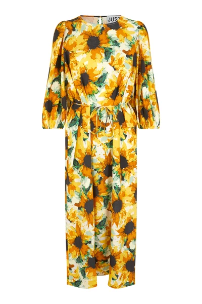 Just Female Sunflower Print Smooth Dress 3 Just Female Sunflower Print Smooth Dress