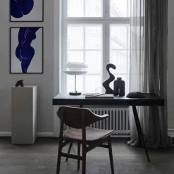 Paper Collective Blue Nude Linocut Art Print