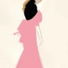 Paper Collective Pink Dress By Amelie Hegardt 30x40 Poster 1 Paper Collective Pink Dress By Amelie Hegardt 30x40 Poster