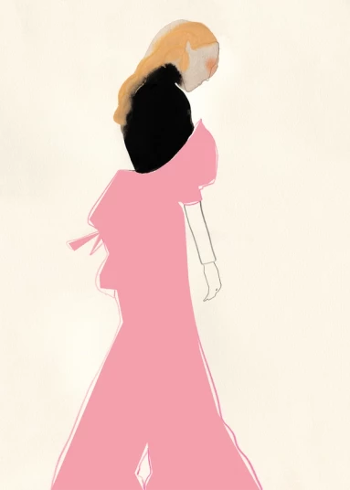 Paper Collective Pink Dress By Amelie Hegardt 30x40 Poster 3 Paper Collective Pink Dress By Amelie Hegardt 30x40 Poster